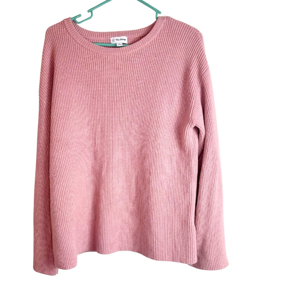 The Drop Pink Ribbed Sweater